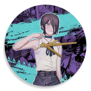 Reze Wooden Wall Clock Anime Wall Decor-Wexanime