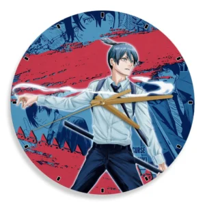 Aki Hayakawa Wooden Wall Clock Anime Wall Decor-Wexanime