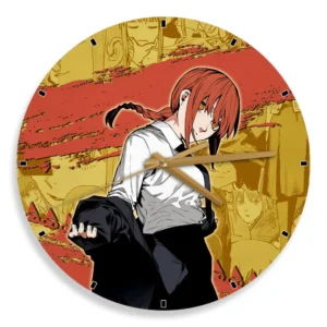 Makima Wooden Wall Clock Anime Wall Decor-Wexanime