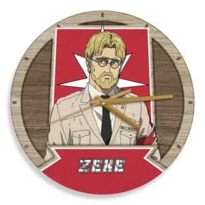Zeke Wooden Wall Clock Anime Wall Decor-Wexanime