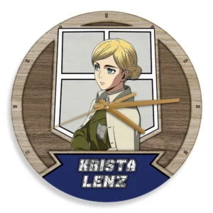 Krista Lenz Historia Reiss Wooden Wall Clock Anime Wall Decor-Wexanime