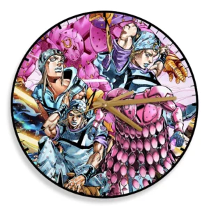 Johnny Joestar Wooden Wall Clock Anime Wall Decor-Wexanime