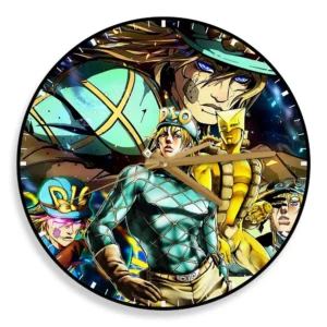 Diego Brando Wooden Wall Clock Anime Wall Decor-Wexanime