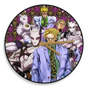 Kira Killer Queen Wooden Wall Clock Anime Wall Decor-Wexanime