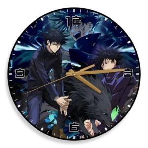 Megumi Fushiguro Wooden Wall Clock Anime Wall Decor-Wexanime