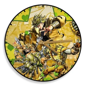 Dio Brando Wooden Wall Clock Anime Wall Decor-Wexanime