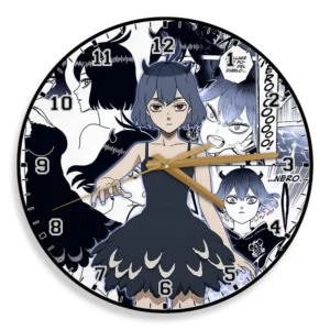 Nero Secre Swallowtail Wooden Wall Clock Anime Wall Decor-Wexanime