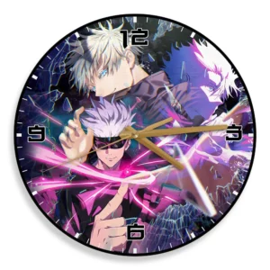 Satoru Gojo Wooden Wall Clock Anime Wall Decor-Wexanime