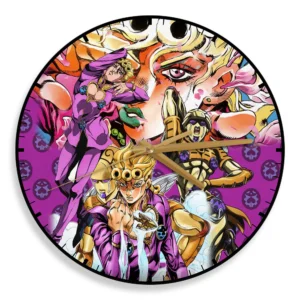 Giorno Giovanna Wooden Wall Clock Anime Wall Decor-Wexanime