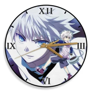 Killua Zoldyck Wooden Wall Clock Anime Wall Decor-Wexanime