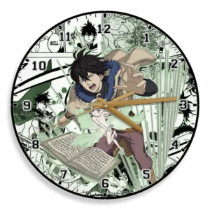Yuno Grinberryall Wooden Wall Clock Anime Wall Decor-Wexanime