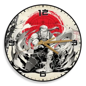 Van Hohenheim Wooden Wall Clock Anime Wall Decor-Wexanime