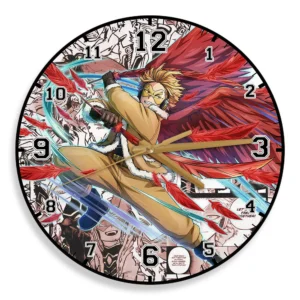 Keigo Takami Hawks Wooden Wall Clock Anime Wall Decor-Wexanime
