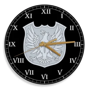 Silver Eagle Symbol Wooden Clock Anime Wall Clock-Wexanime