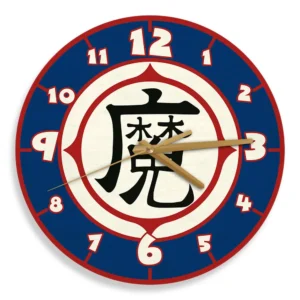 King Piccolo Kanji Wooden Clock Anime Wall Clock-Wexanime