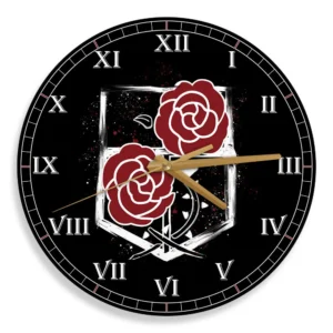 Garrison Regiment Symbol Wooden Clock Anime Wall Clock-Wexanime