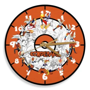Cinderace Wooden Clock Anime Personalized Wall Decor-Wexanime