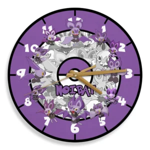 Noibat Wooden Clock Personalized Anime Wall Decor-Wexanime