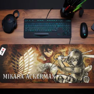 Mikasa Ackerman Mouse Mats Personalized Name Custom