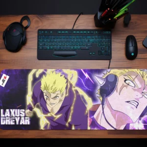 Personalized Name Anime Mouse Mats Custom Laxus Dreyar