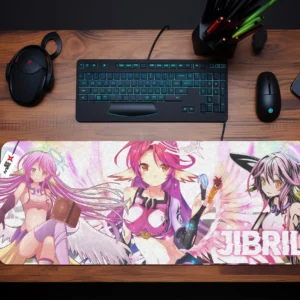 Personalized Name Anime Mouse Mats Custom Jibril