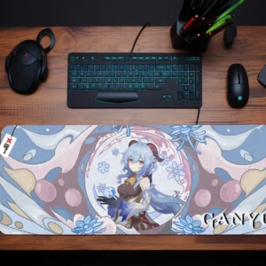 Personalized Name Anime Mouse Mats Custom Ganyu