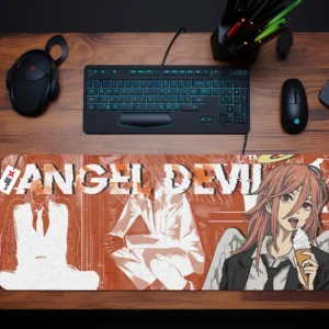 Angel Devil Mouse Mats Personalized Name Custom