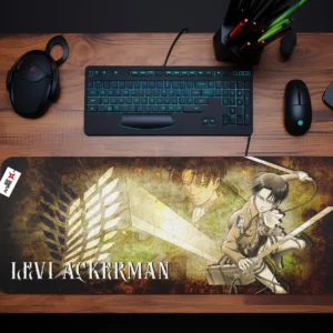 Levi Ackerman Mouse Mats Personalized Name Custom