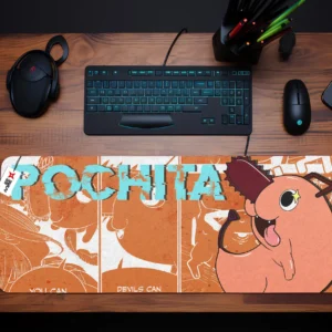 Pochita Mouse Mats Personalized Name Custom