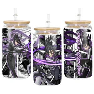 Glass Can 16oz Anime Water Bottle Speed-o'-Sound Sonic Personalized Name