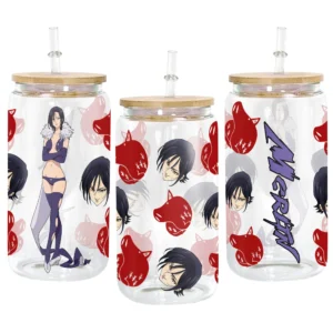 Merlin Glass Can 16oz Anime Personalized Name