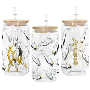 Arceus Glass Can 16oz Anime Personalized Name
