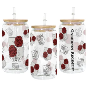 Garrison Regiment Glass Can 16oz Anime Personalized Name