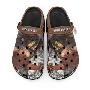 Eren Yeager Titan Foam Classic Clogs Shoes Personalized