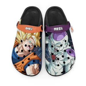 Goku Super Saiyan vs Frieza Foam Classic Clogs Shoes