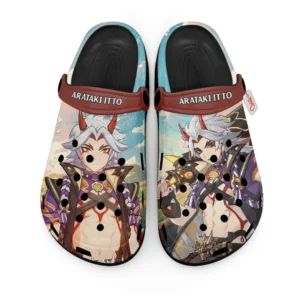 Arataki Itto Genshin Impact Foam Classic Clogs Shoes Personalized