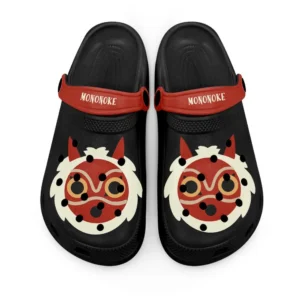Princess Mononoke Mask Foam Classic Clogs Shoes Personalized