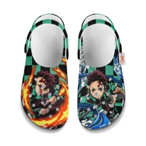 Tanjiro Fire and Water Breathing Foam Classic Clogs Shoes
