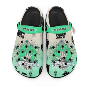 Warlock Dungeons And Dragons Personalized Foam Classic Clogs Shoes