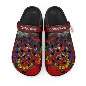 Tengu Mask Japan Foam Classic Clogs Shoes Personalized