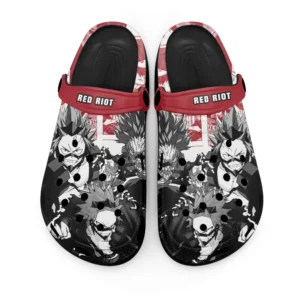 Red Riot Foam Classic Clogs Shoes Manga Style Personalized