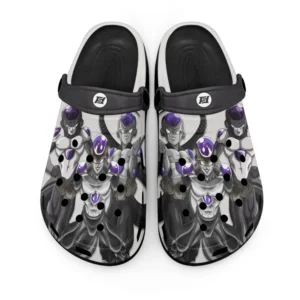 Black Frieza Foam Classic Clogs Shoes Pattern Style