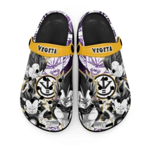 Vegeta Ultra Ego Foam Classic Clogs Shoes Manga Style Personalized
