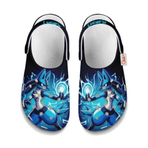 Lucario Foam Classic Clogs Shoes Custom Art Style