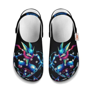 Greninja Foam Classic Clogs Shoes Custom Art Style