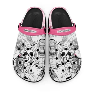 Doflamingo Foam Classic Clogs Shoes Manga Style Personalized