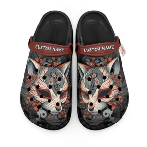 Kitsune Mask Japan Foam Classic Clogs Shoes Personalized