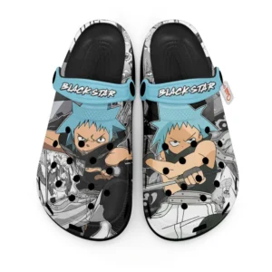 Black Star Foam Classic Clogs Shoes Personalized