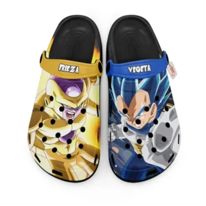 Vegeta Blue vs Golden Frieza Foam Classic Clogs Shoes