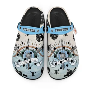 Fighter Dungeons And Dragons Foam Classic Clogs Shoes